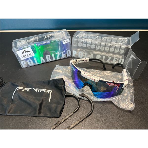 Lot of 2 Pit Viper Polarized Sunglasses
