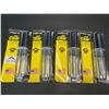 Image 1 : Lot of 4 Tubes of Multi-Purpose Waterproof Clear Epoxy