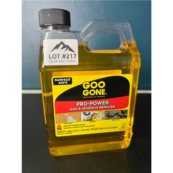 Lot of 1 Jug of Goo-Gone Pro-Power Goo & Adhesive Remover - 1 QT