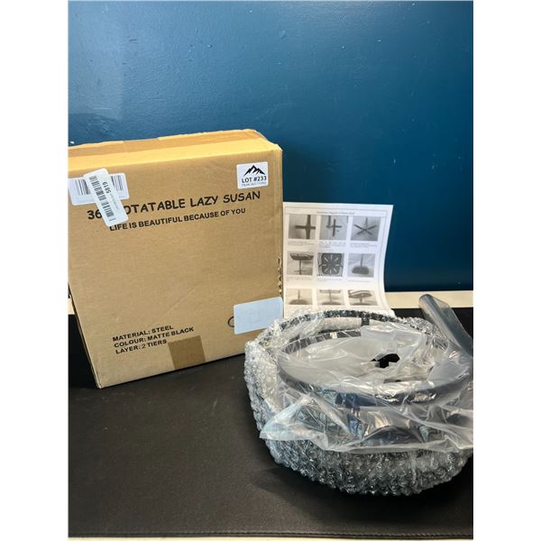 Lot of 1 360-Degree 2-Tier Rotatable Lazy Susan
