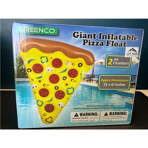 Lot of 1 Giant Inflatable Pizza Pool Float - 75 x 61 inches!