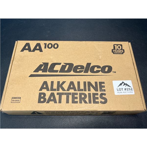 Lot of 1 Box of AC Delco Alkaline Batteries - AA - 90 PCS