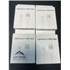 Image 1 : Lot of 4 Lightning to USB Charging Cables for Apple Devices