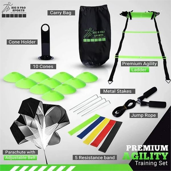 Lot of 1 Big B Pro Sports Speed & Agility Training Set - For Soccer, Football, and other Sports!