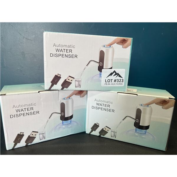 Lot of 3 Automatic Water Dispensers