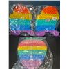 Image 1 : Lot of 3 Jumbo Size Pop-It/Fidget Toys - AmongUs & Strawberry Design - 12 inch size