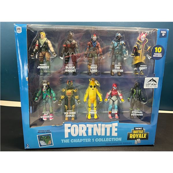 Lot of 1 Fortnite The Chapter 1 Collection 11PC Toy Figure Set