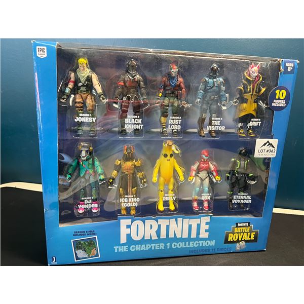 Lot of 1 Fortnite The Chapter 1 Collection 11PC Toy Figure Set