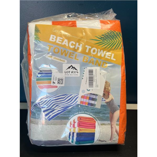 Lot of Striped Beach Towels - 4Pack - Large Size (60 x 28inch)