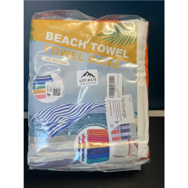 Lot of Striped Beach Towels - 4Pack - Large Size (60 x 28inch)