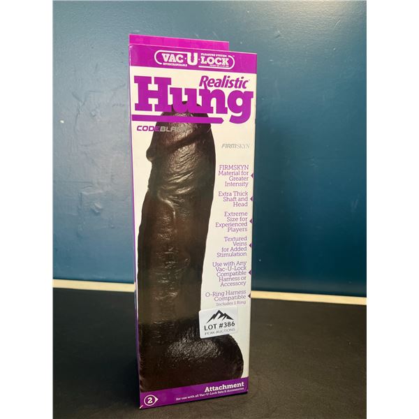 Lot of 1 Doc Johnson 10-Inch Realistic Hung CodeBlack Sex Toy