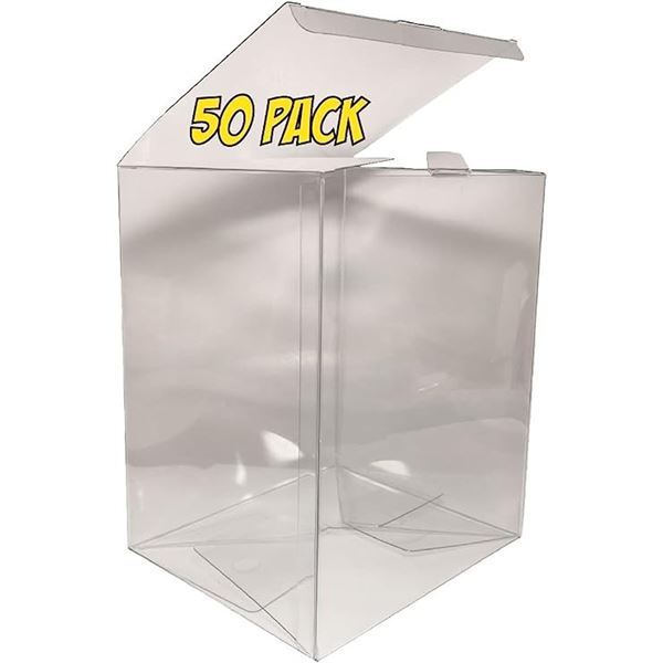 Lot of 1 MultiPack of Funko Pop Figure Plastic Protectors - 50 Pack