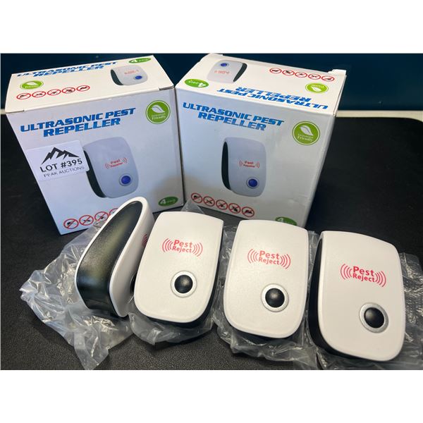 Lot of 2 Boxes of Ultrasonic Pest Repellers - 4PCS per box - Simply Plug Into Outlet