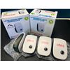 Image 1 : Lot of 2 Boxes of Ultrasonic Pest Repellers - 4PCS per box - Simply Plug Into Outlet