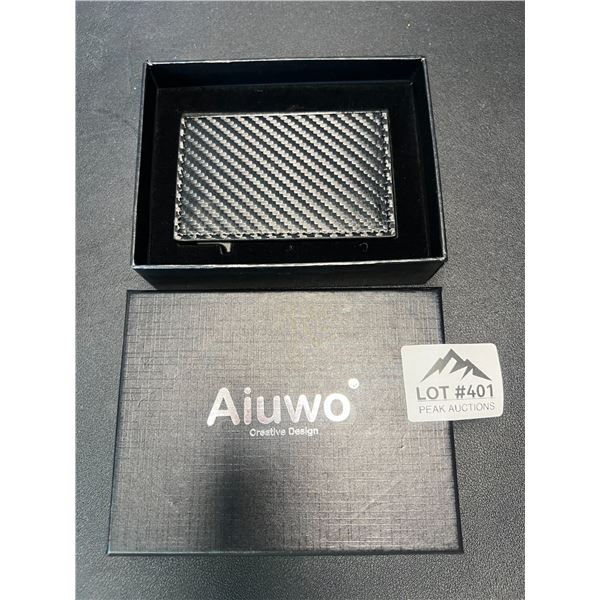 Lot of 1 Carbon Style Minimalist Slim Wallet - Quick Eject