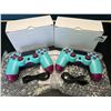Image 1 : Lot of 2 Wireless Double-Shock Controllers For Playstation 4 (PS4) - Bright Blue
