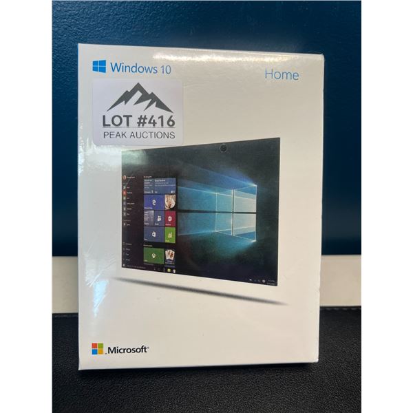 Lot of 1 Microsoft Windows 10 Home Download Install/Software - Brand New Sealed!
