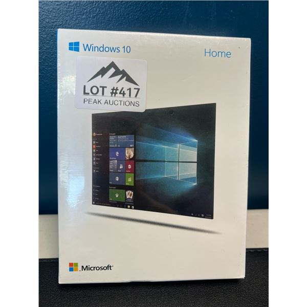 Lot of 1 Microsoft Windows 10 Home Download Install/Software - Brand New Sealed!