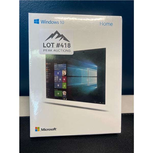Lot of 1 Microsoft Windows 10 Home Download Install/Software - Brand New Sealed!