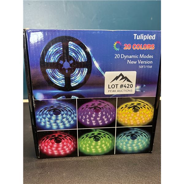 Lot of 1 LED RGB Strip Light Kit w/ Remote Control (50FT Long Length)