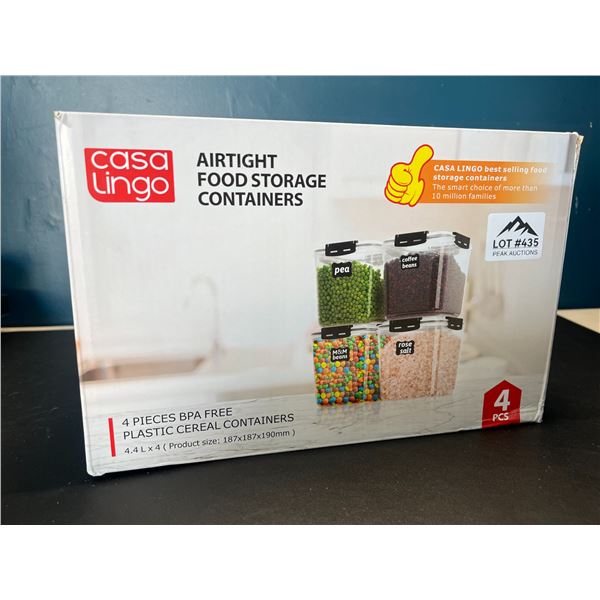 Lot of Casa Lingo Airtight Food Storage Containers - 4 PCS