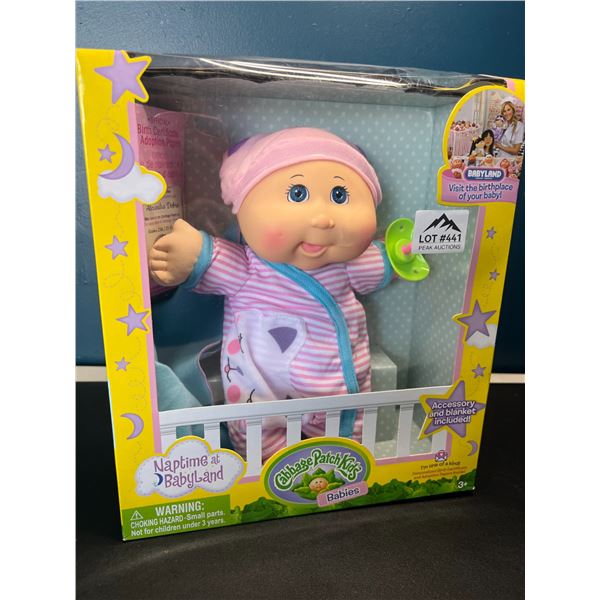 Lot of 1 Cabbage Patch Kids Naptime at Babyland Baby Doll