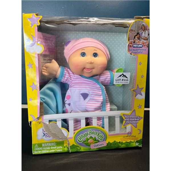 Lot of 1 Cabbage Patch Kids Naptime at Babyland Baby Doll