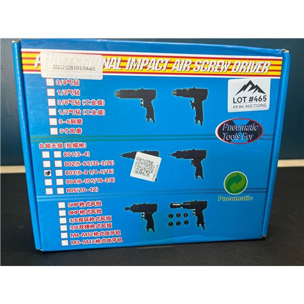 Lot of 1 Professional Impact Air Screw Driver