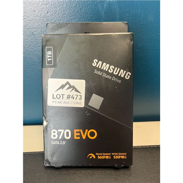 Lot of 1 Samsung 870 EVO S1TB SATA 2.5" Internal Solid State Drive