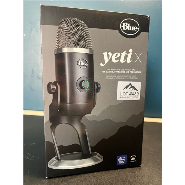 Lot of 1 Yeti X Professional USB Microphone for Gaming, Streaming & Podcasting