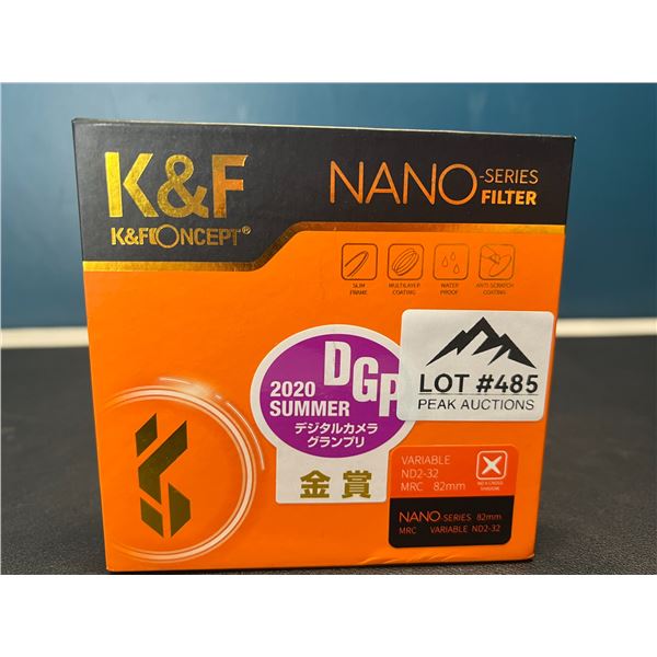 Lot of 1 K&FConcept Nano Series 82mm Camera Lens Filter