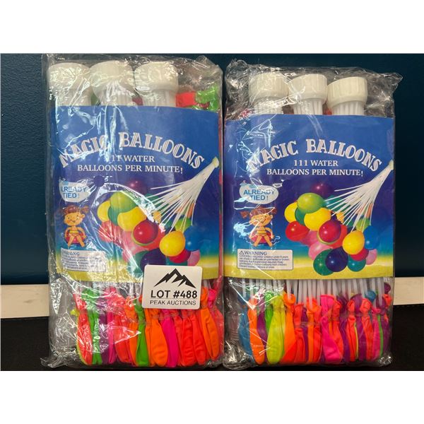 Lot of 2 Multi-Packs of Self-Sealing Easy Fill Water Balloons -  1111 ballons per pack!