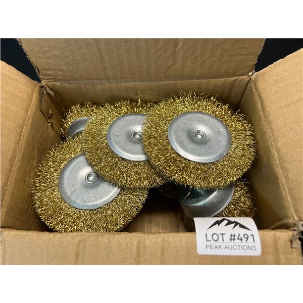 Lot of 12 Assorted Drill Wire Brush Attachment Tools