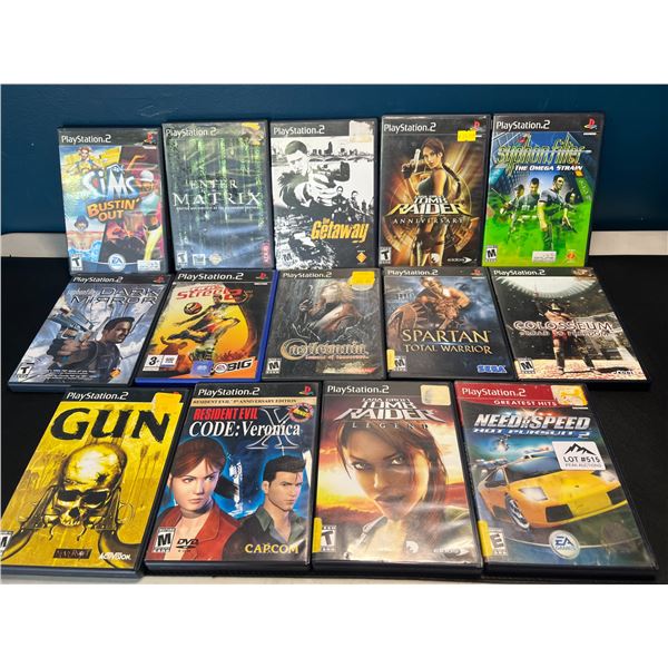 Lot of 14 Assorted Playstation 2 Games - Used