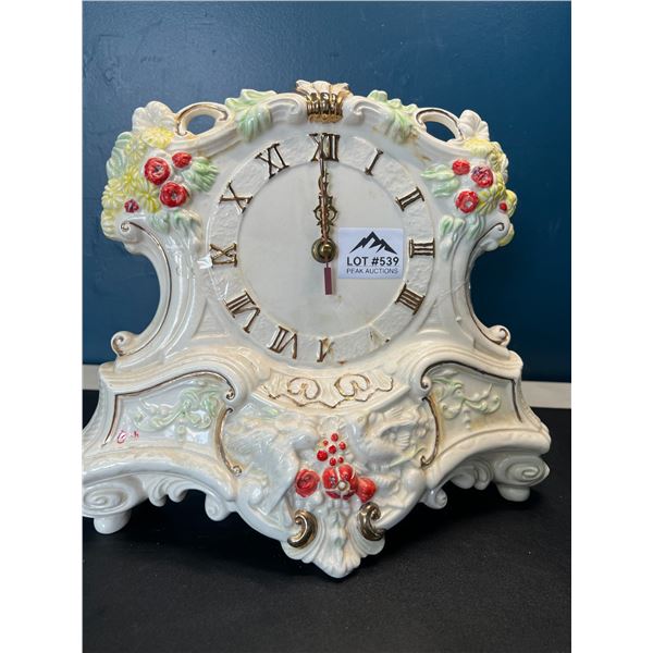 Lot of 1 Vintage Victorian Style Clock - Used