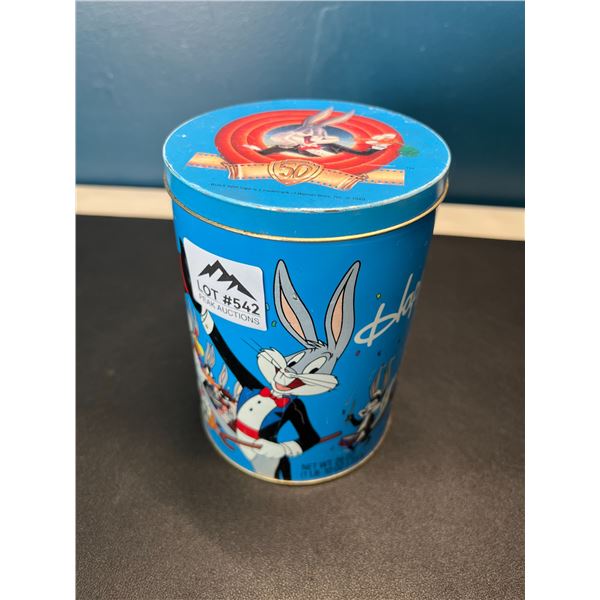 Lot of 1 Vintage Looney Tunes Tin/Commemorative Cannister - Used