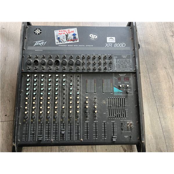 Lot of 1 Peavey Power Mixer XR 800D - Used