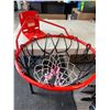 Image 1 : Lot of 1 Metal Hanging Basketball Hoop - 19 inch