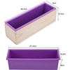 Image 2 : Lot of Soap Making Silicone Rectangle Molds - 3PCS - 42oz each
