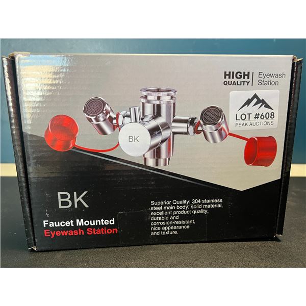 Lot of 1 Faucet Mounted Eyewash Station