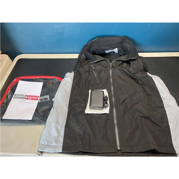 Lot of 1 Heated Vest w/ Hood for Men/Women - With Powerbank - Size L/XL