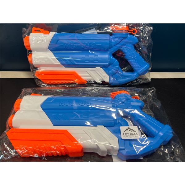 Lot of 2 "Big Gun" 16-Inch Super Soaker Water Guns
