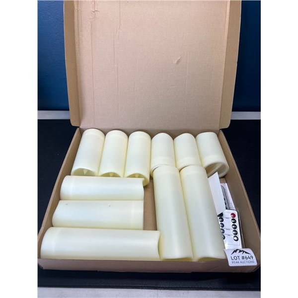 Lot of LED Flameless Candles w/ Remote Control - 11 PCS - Assorted Sizes