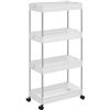 Image 1 : Lot of 1 4-Tier Slim Rolling Storage/Utility Cart