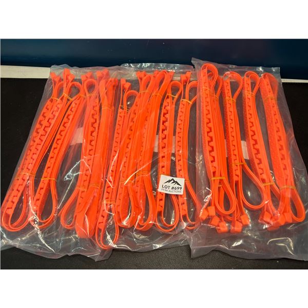 Lot of 3 Multi-Packs of Zip-Tie Snow Chains for Tires - 36 inches long each