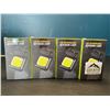 Image 1 : Lot of 4 COB Rechargeable Keychain Lights - Super Bright!