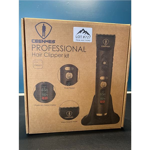 Lot of 1 Professional Hair Clipper Kit - Rechargeable