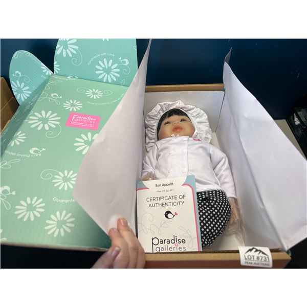 Lot of 1 Paradise Galleries Real Life-Like Baby Doll - Bon Appetit