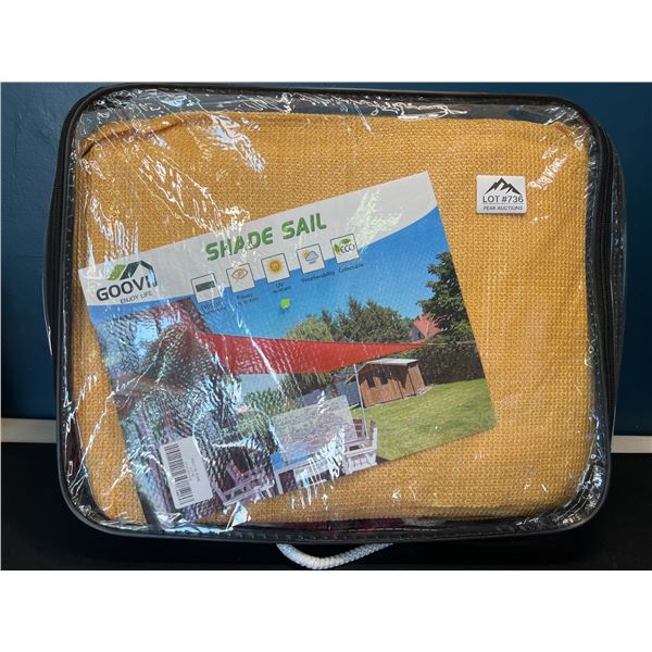 Lot of 1 Sun Shade Sail - UV Resistant - For Patios/Decks/Gardens