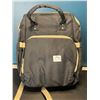 Image 1 : Lot of 1 Backbpack-Style Diaper Bag - Black/Gold